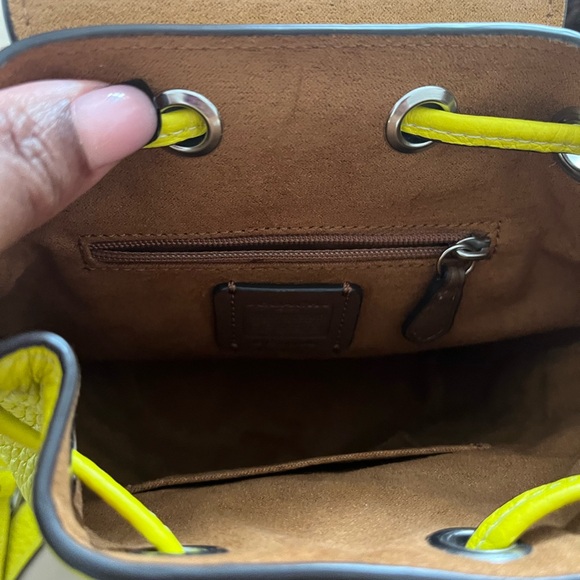 Coach mini lime green backpack! - Picture 2 of 4